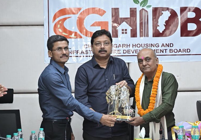 Retirement ceremony at CG Housing & Infra Dev Board Headquarters